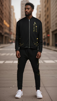 Load image into Gallery viewer, Nile Bomber — Gold - African Heritage Clothing - KonectKemet
