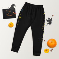 Load image into Gallery viewer, Ankh Joggers — Black and Yellow - African Heritage Clothing - KonectKemet

