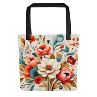 Load image into Gallery viewer, Kemet Roses Tote bag - African Heritage Clothing - KonectKemet
