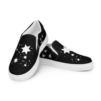 Load image into Gallery viewer, The KonectKemet Men's Slip-On Canvas Shoes feature bold African-inspired print design. Comfortable canvas, premium quality, made on demand. African heritage footwear shipped across Canada and worldwide.
